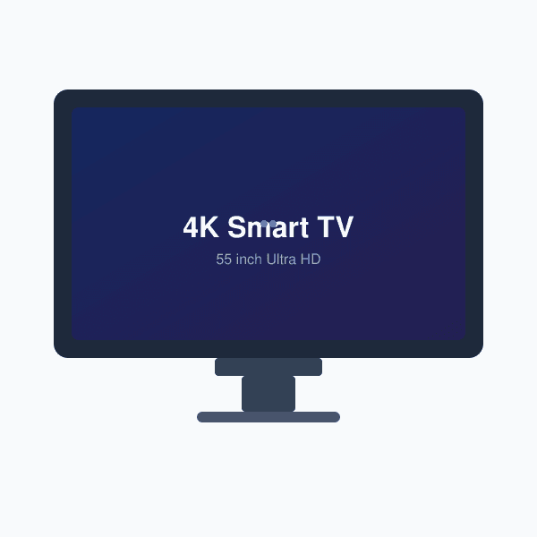 Smart 4K TV 55"